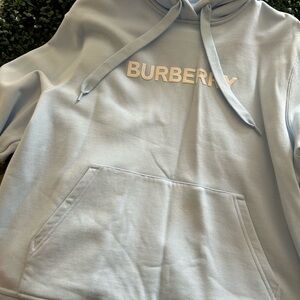 Burberry Women’s Light Blue Hoodie